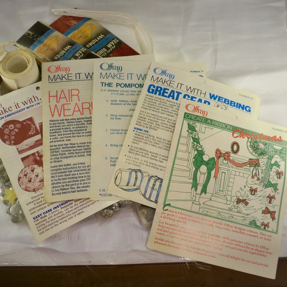 18 Offray Craft Ideas & Assorted Sewing Items
